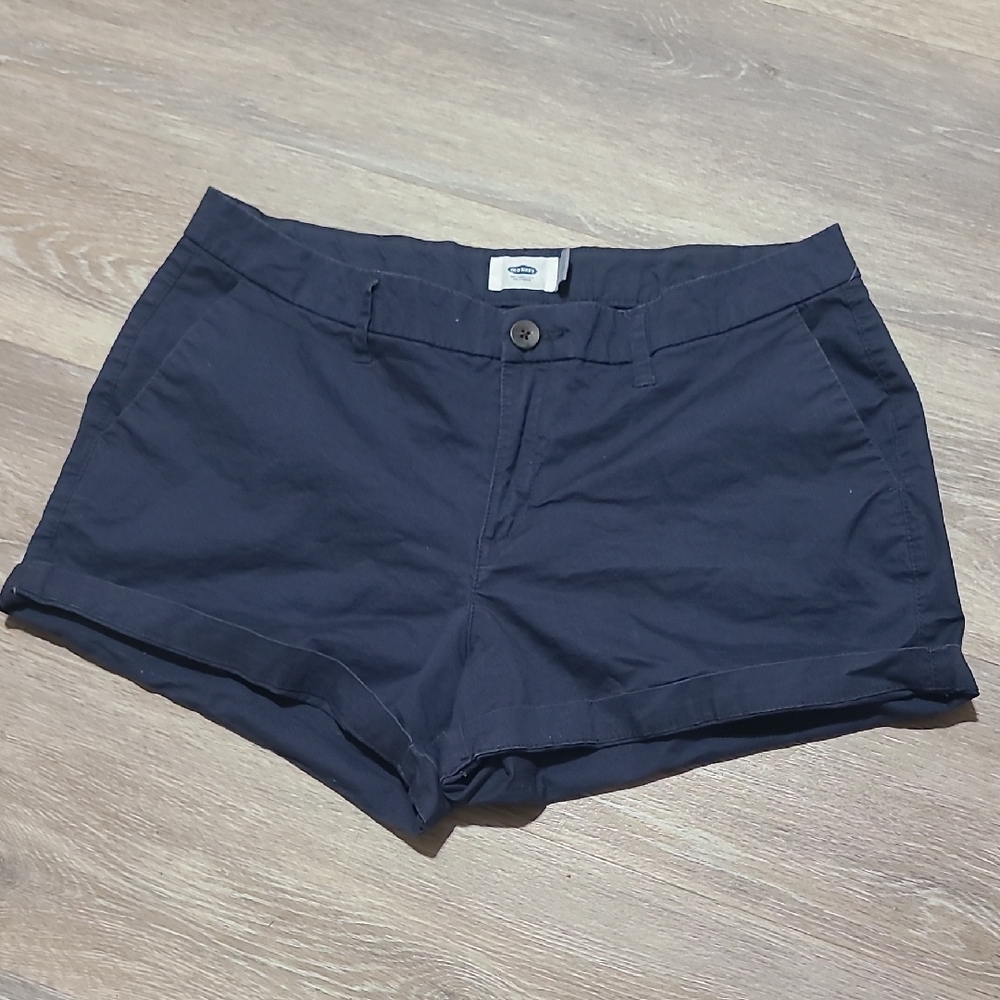 Old Navy Blue Bermuda Shorts Cotton Blend